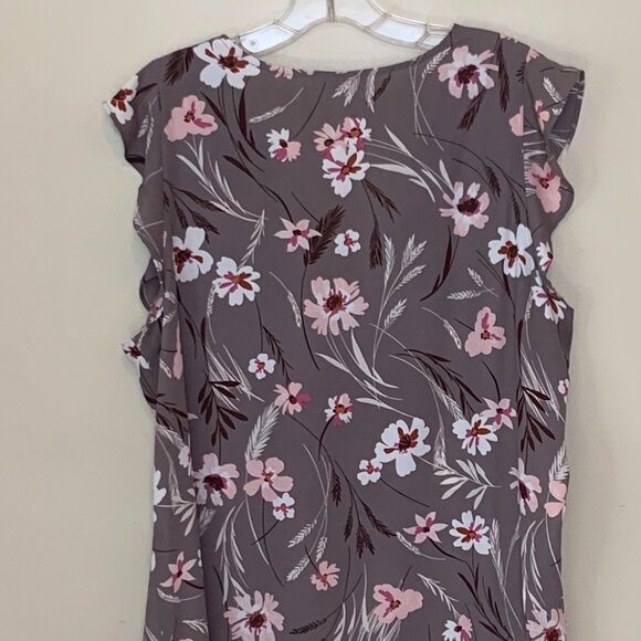 Loft Floral Tank Blouse size L - Picture 5 of 5